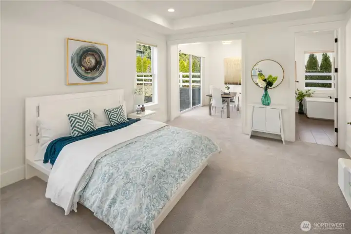 Main level bedroom; private en-suite