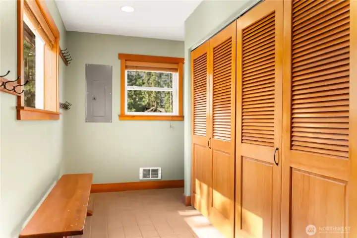 Entry mudroom and laundry