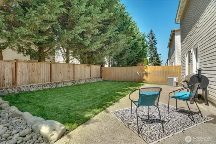 The extended patio is the perfect area to entertain as summer approaches!