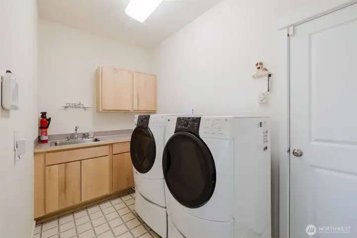 Main Floor Laundry and Entrance to Garage