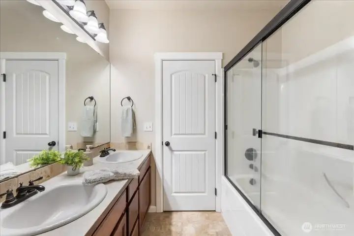Master bedroom bathroom.