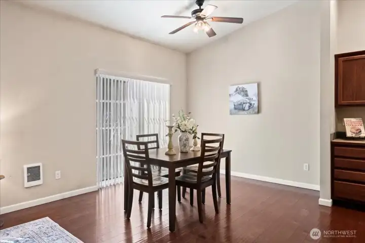 Dedicated dining space