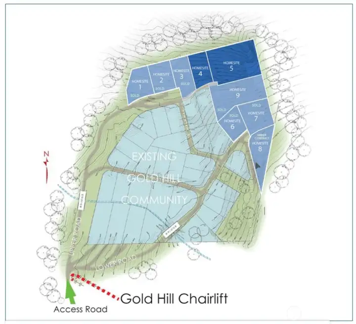 Map of Gold Hill Map of Gold Hill