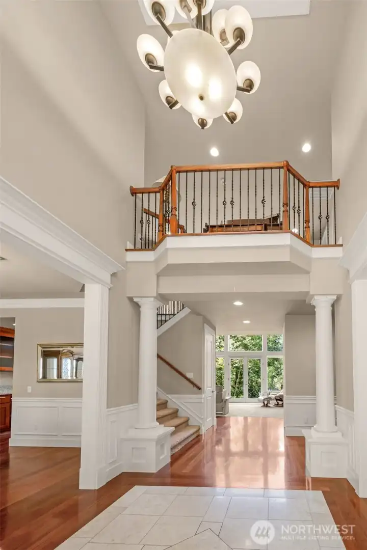 Soaring ceilings welcome you home. Soaring ceilings welcome you home.