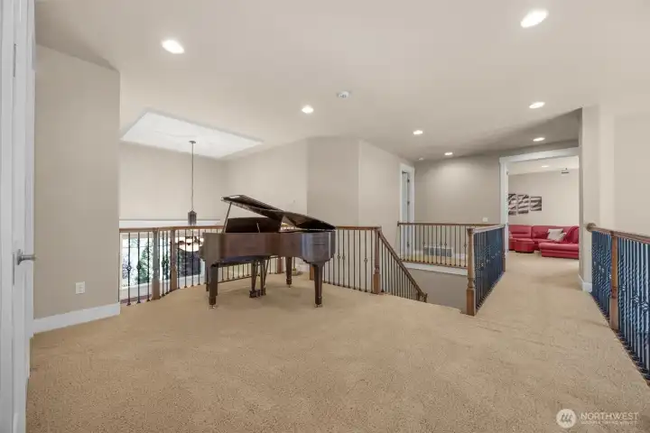 Large open loft style upstairs landing Large open loft style upstairs landing