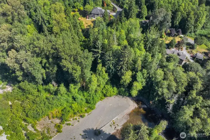 A private 5 acre retreat on Pilchuck Creek. A private 5 acre retreat on Pilchuck Creek.
