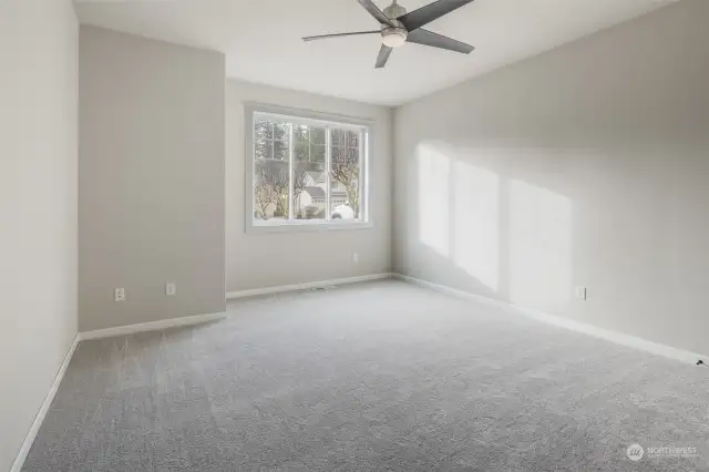 Secondary suite with bathroom.