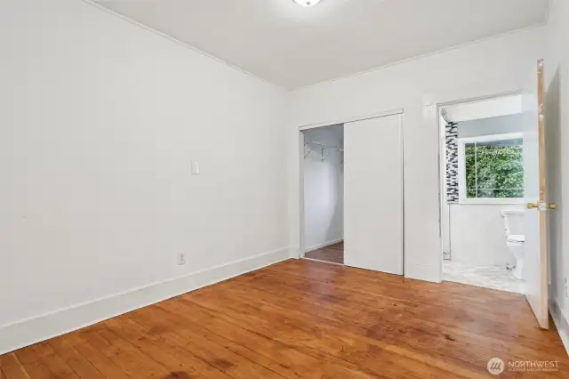 Primary room with spacious closet