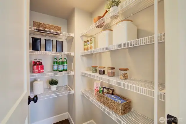 Great storage throughout the house including a kitchen pantry.