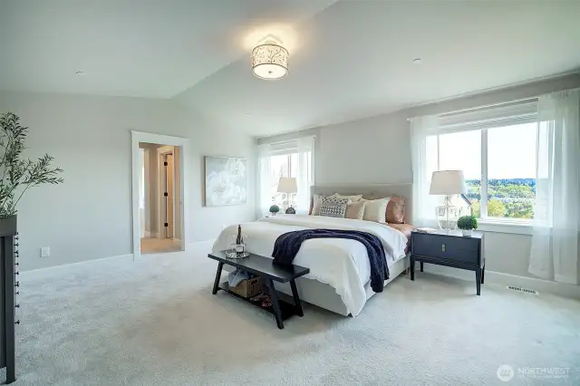 Extra large primary bedroom with en-suite bathroom.
