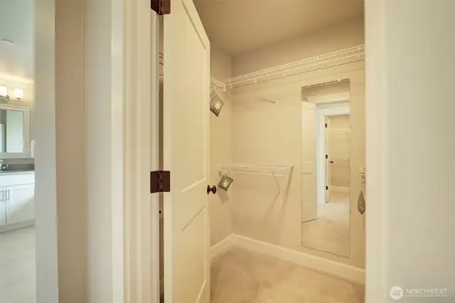Two good-sized walk-in closets.