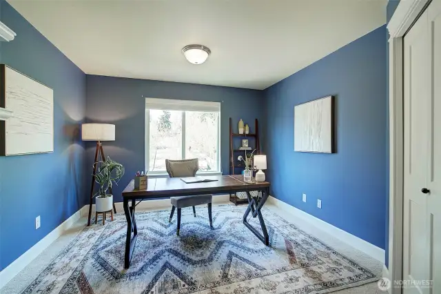 Many options for the 3 bedrooms on this floor in addition to the primary suite. Closets with custom shelving.