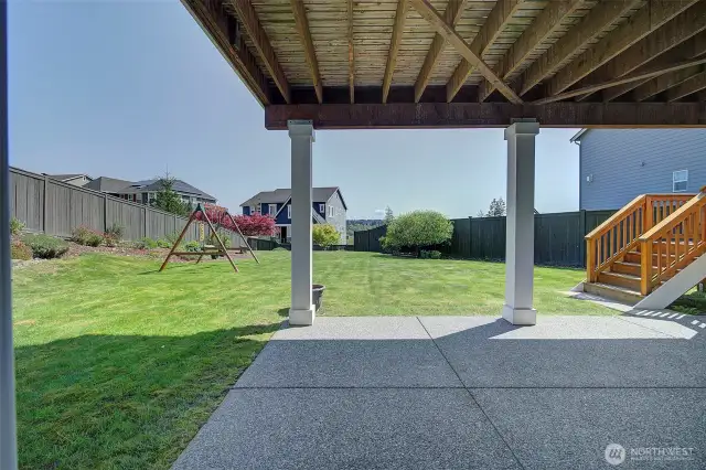 Back yard patio.