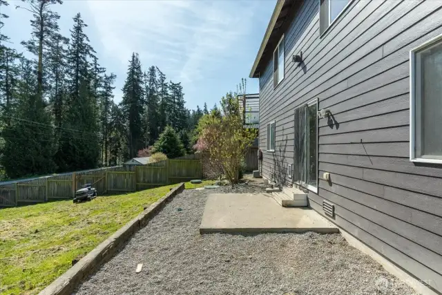 Backyard w/patio & room for activities!