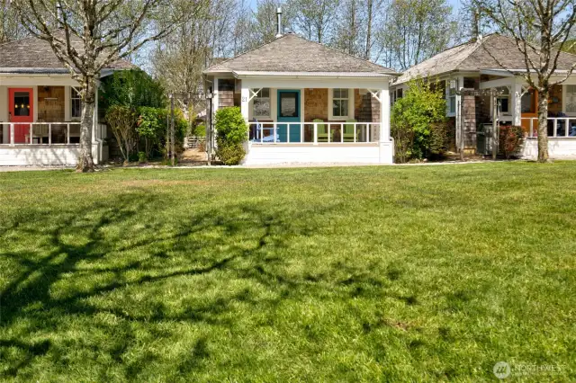 This cottage would be a perfect property for a permanent home, getaway or rental property.  It's location is close to town and located between the indoor and outdoor pools and offers easy beach access through the Gnome Trail (aka Elk Creek Promenade.  It's location is quiet & peaceful!
