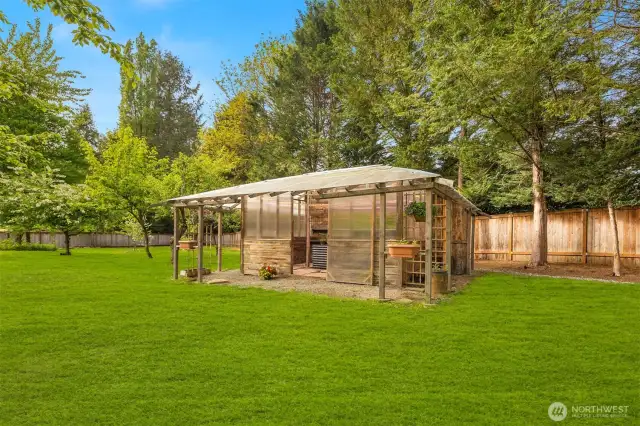 Greenhouse with power and water.
