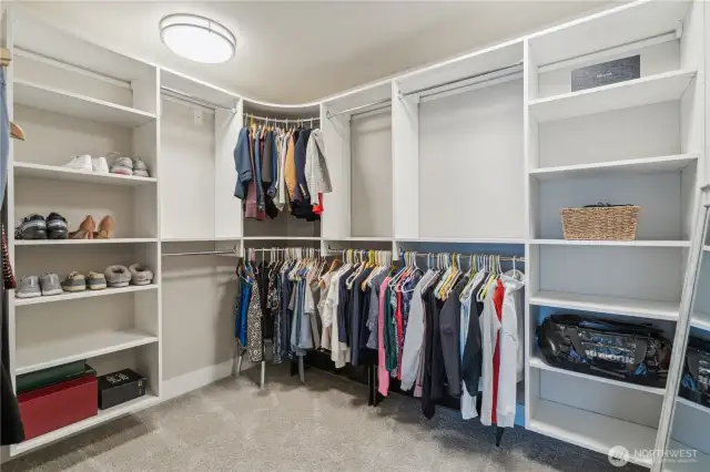 Primary closet