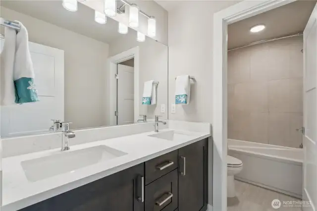 Upper level bathroom