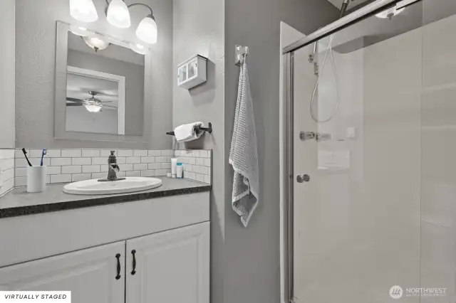 Updated primary bath.