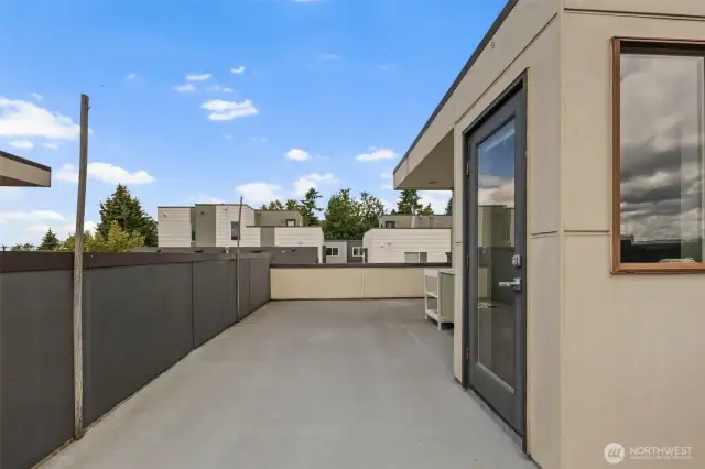 Rooftop deck