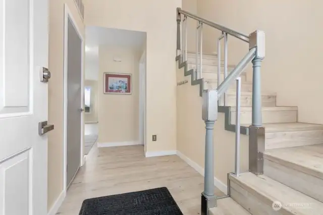 Warm and inviting entrance to this lovey home.