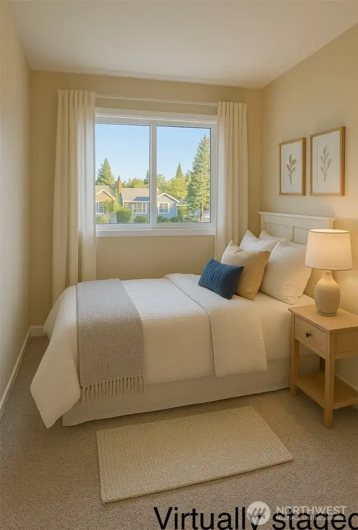 Second Bedroom, has its own 3/4 Bathroom!