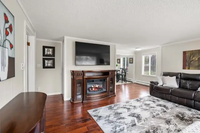 living Room with Wood Floors