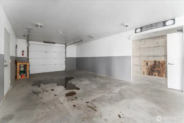 Drive through garage.
