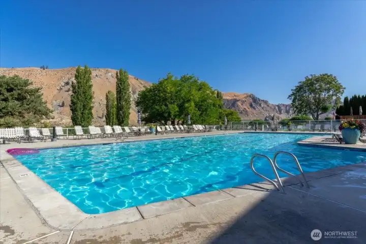 Morning or evening you will love swimming and lounging around the community pool! Amazing views too!