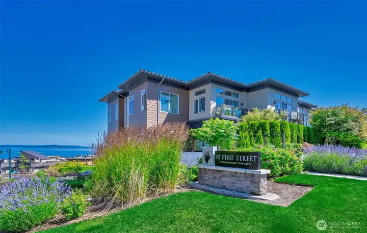 Beautifully manicured grounds welcome you to this iconic complex.