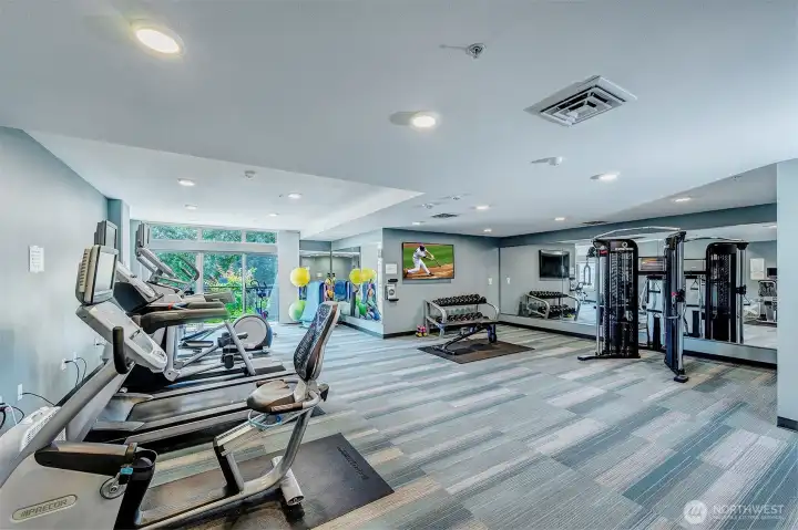 State of the art exercise room is waiting for you!