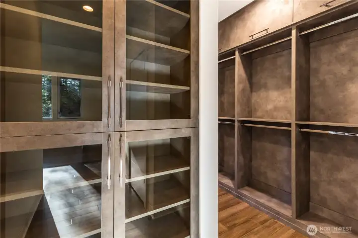 Large primary walk-in closet