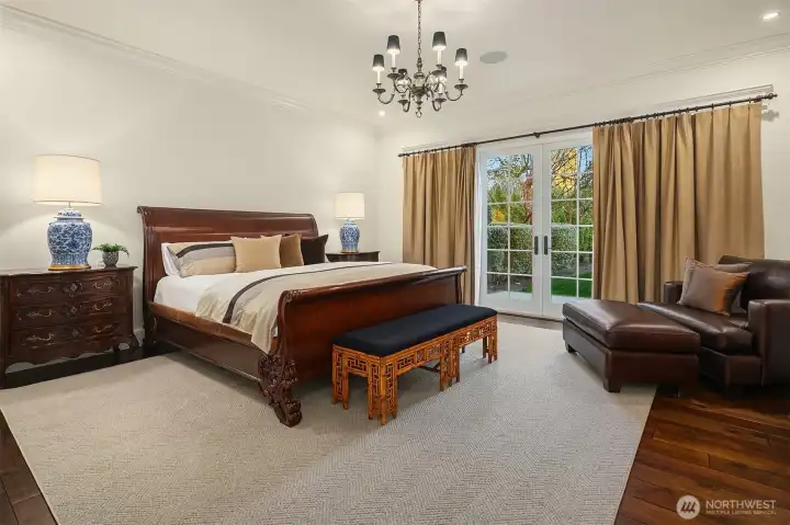 Primary suite on the main level