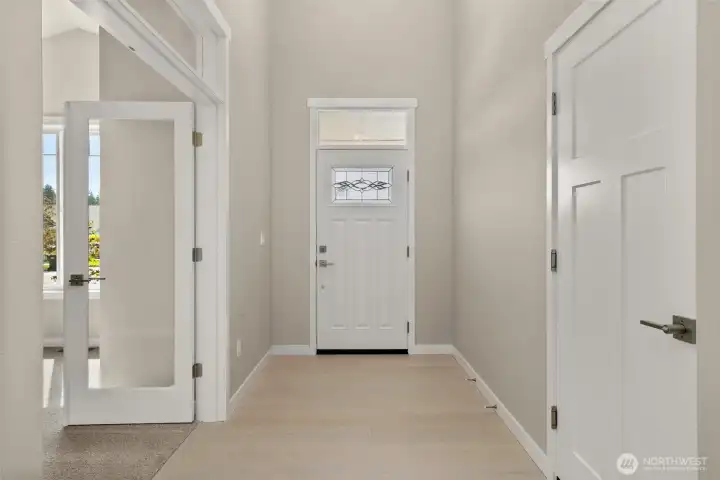 Looking back at entry door