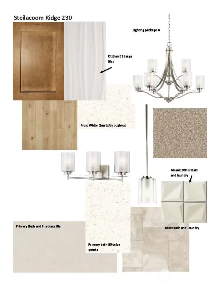 Interior surfaces selections