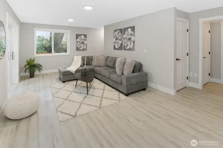 Downstairs living area