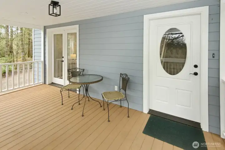 Front door and deck