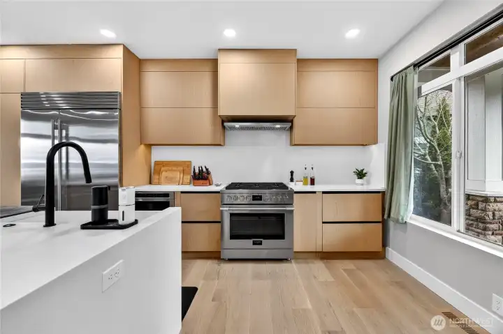 Brand new kitchen expanded into what had been a den