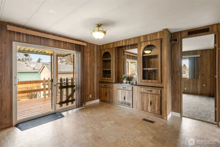 Dining room with exterior access