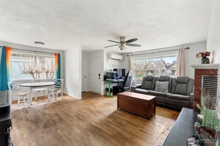 Natural sunlight flows throughout the home