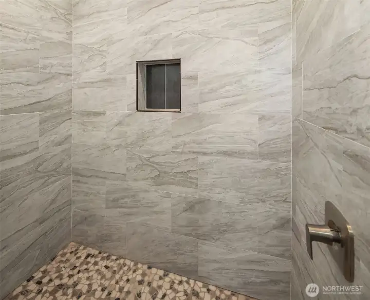 Lovely primary walk in shower