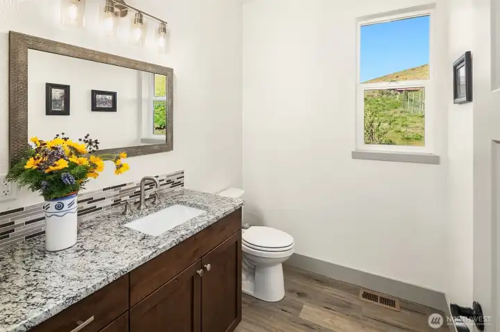 This is the half bath on main floor near laundry room