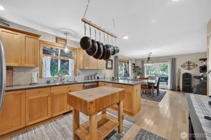 New tile back splash and undermount sink.