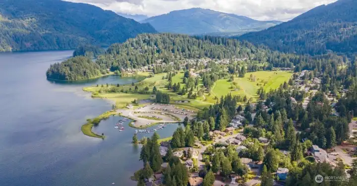 Marina on Lake Whatcom.