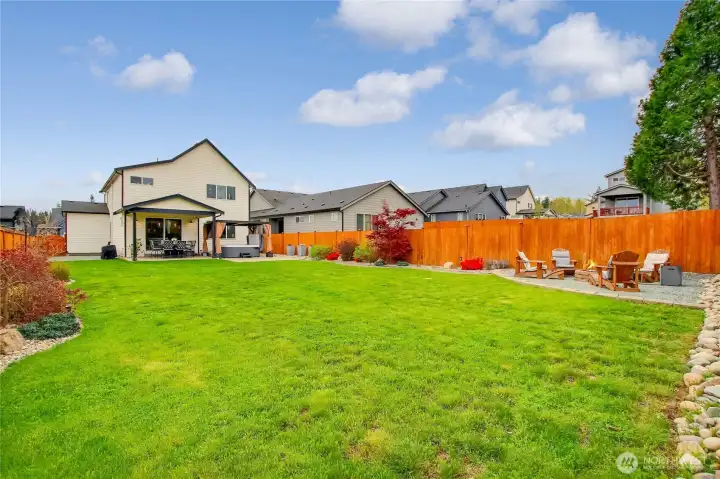 There is room to play and garden on this 8,700+ square foot lot.