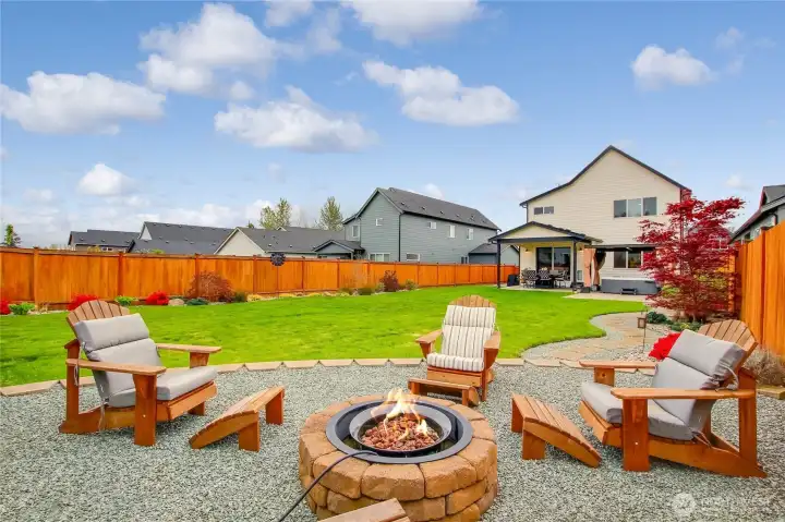 Enjoy the territorial and mountain views while relaxing in the backyard.