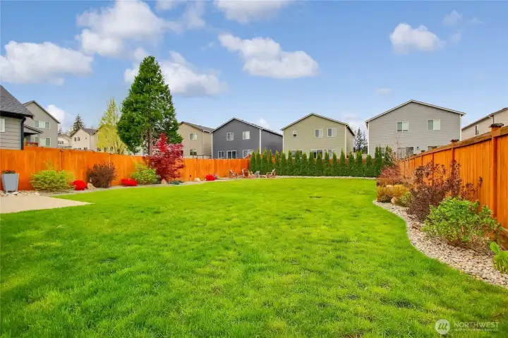 This home has been upgraded with professional landscaping.