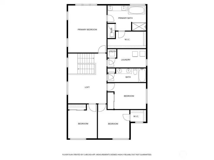 This is the upper-level floor plan.