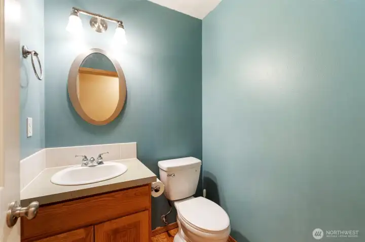 Downstairs powder room