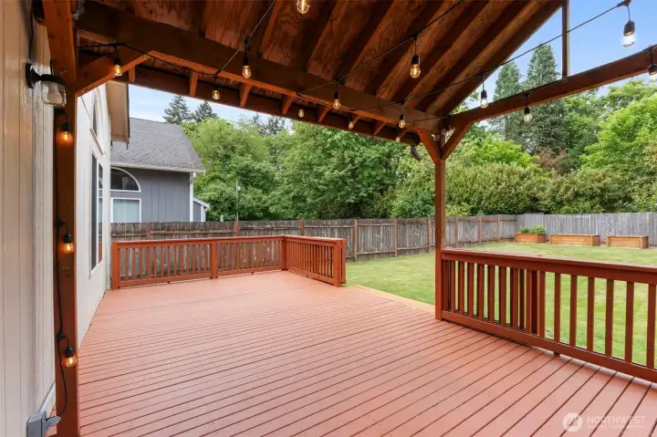 Back deck for entertaining